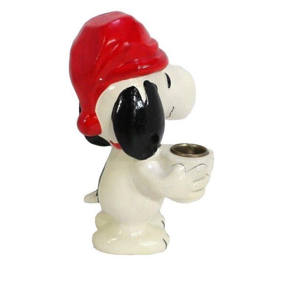HALLMARK Snoopy vintage lightweight ceramic candle holder approx 8" tall, Japan - Picture 5 of 6